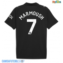 Camisa de time de futebol Manchester City Omar Marmoush #7 Replicas 2º Equipamento 2025-26 Manga Curta